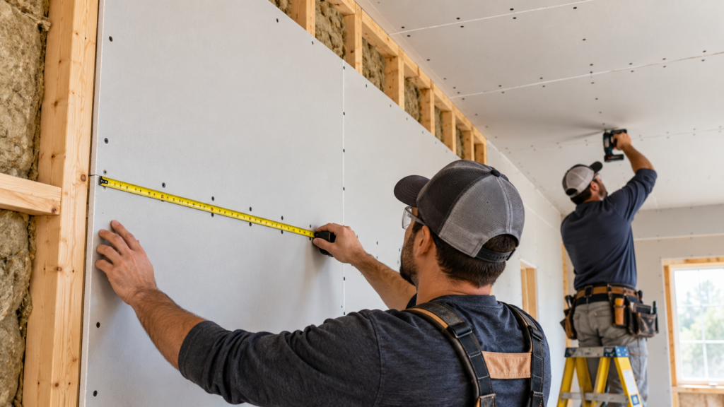 Drywall Installation in Progress
